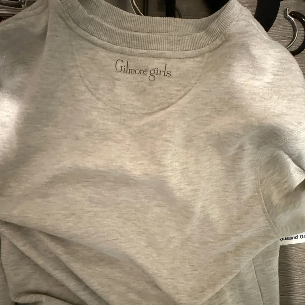 Stars Hollow Books Men's Crewneck Sweater - Light Gray - Picture 3 of 3